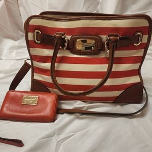 Vintage Michael Kors tote and wristlet